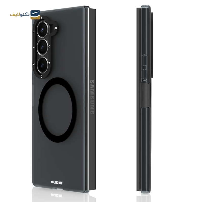 کاور گوشی سامسونگ Galaxy Z Fold 6 مدل یانگ کیت Hidden Sand Matte Texture MagSafe - 