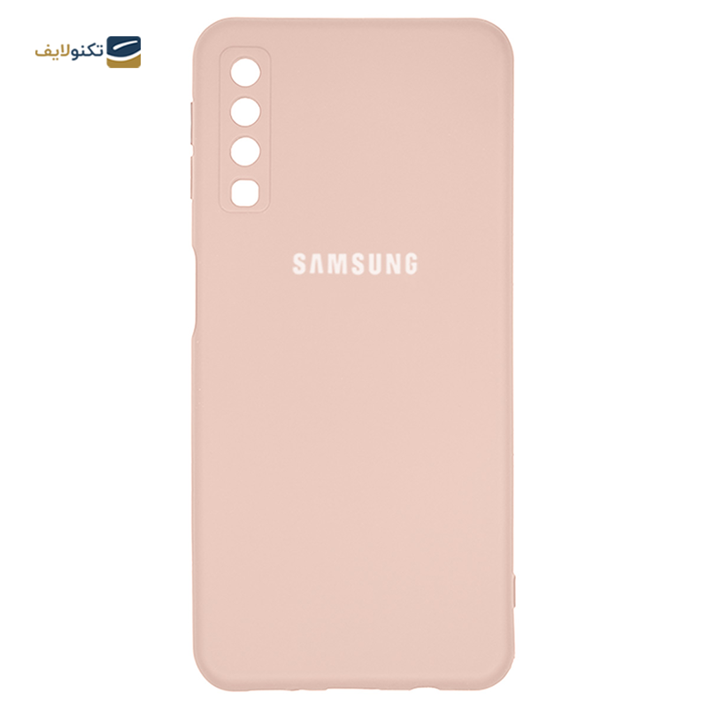 کاور گوشی سامسونگ Galaxy A7 (2018) مدل سیلیکونی محافظ لنزدار - Silicone lens protector Cover For Samsung Galaxy A7 (2018)