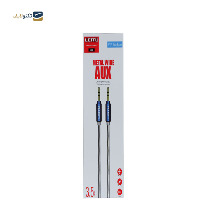  کابل AUX لیتو مدل LX-3 طول 1 متر - Leitu AUX LX-3