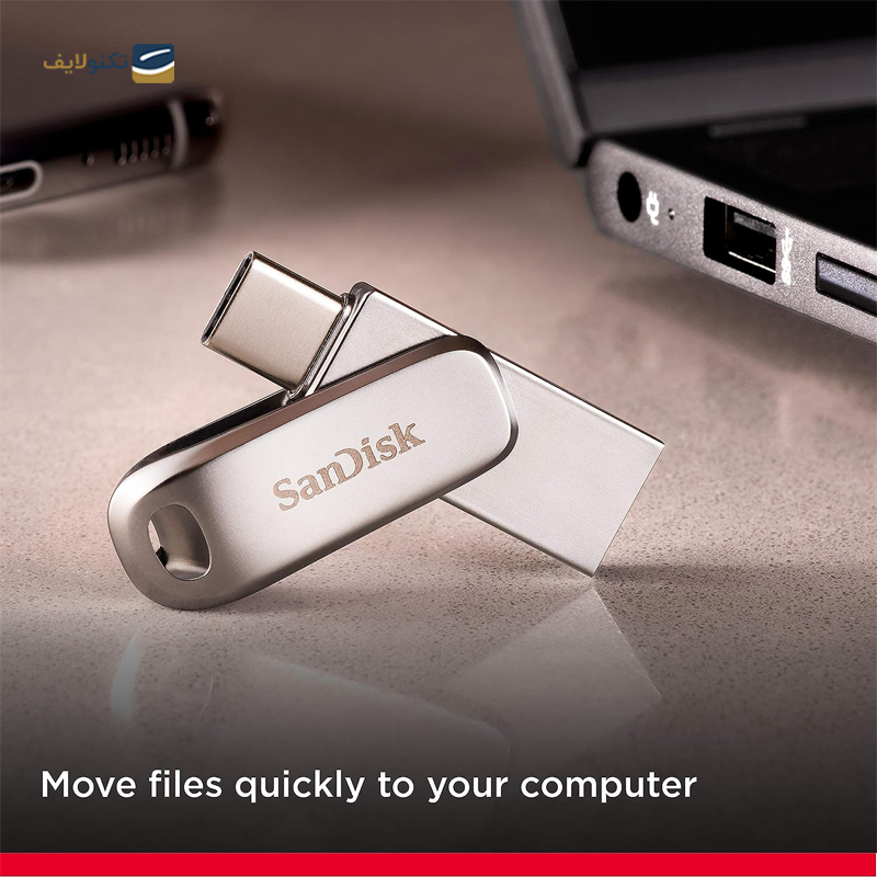  فلش مموری سن دیسک مدل Ultra Dual Drive Luxe ظرفیت 128 گیگابایت - SanDisk Ultra Dual Luxe Type-C 128GB