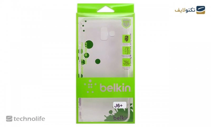 قاب ژله‌ای شفاف belkin مناسب برای گوشی سامسونگ Galaxy J6 Plus - Samsung Galaxy J6 Plus belkin Transparent Phone Case