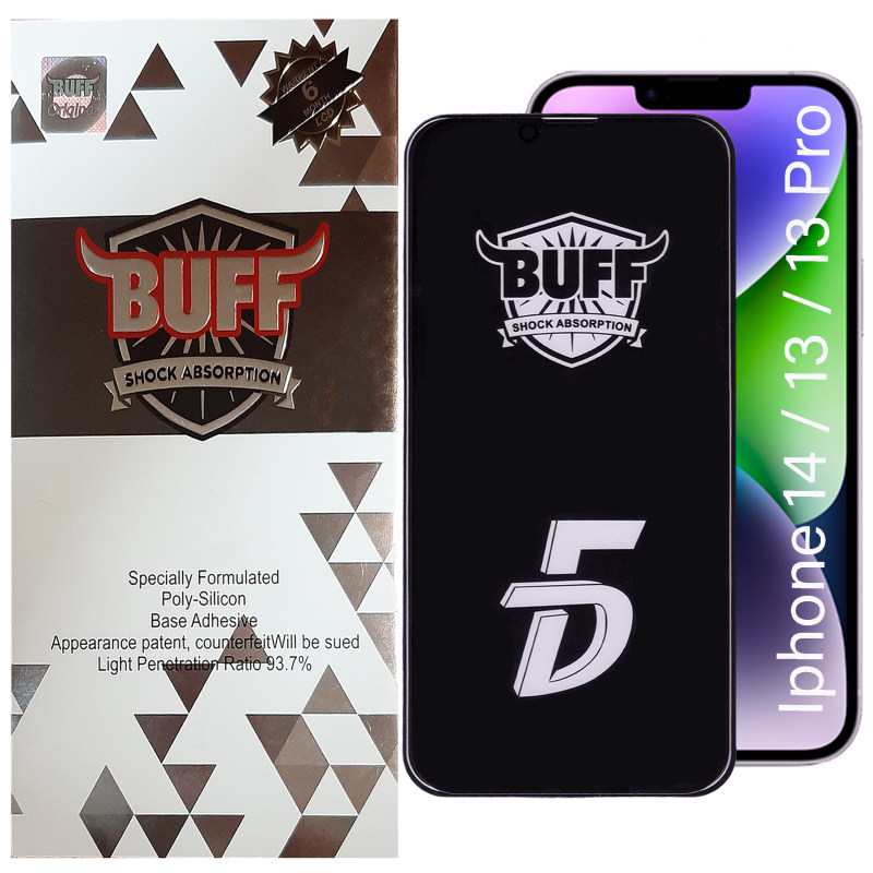گلس گوشی اپل iPhone 14 / 13 / 13 Pro بوف 5D مدل F33-G - Buff 5D F33-G iPhone 14 / 13 / 13 Pro Screen Protector