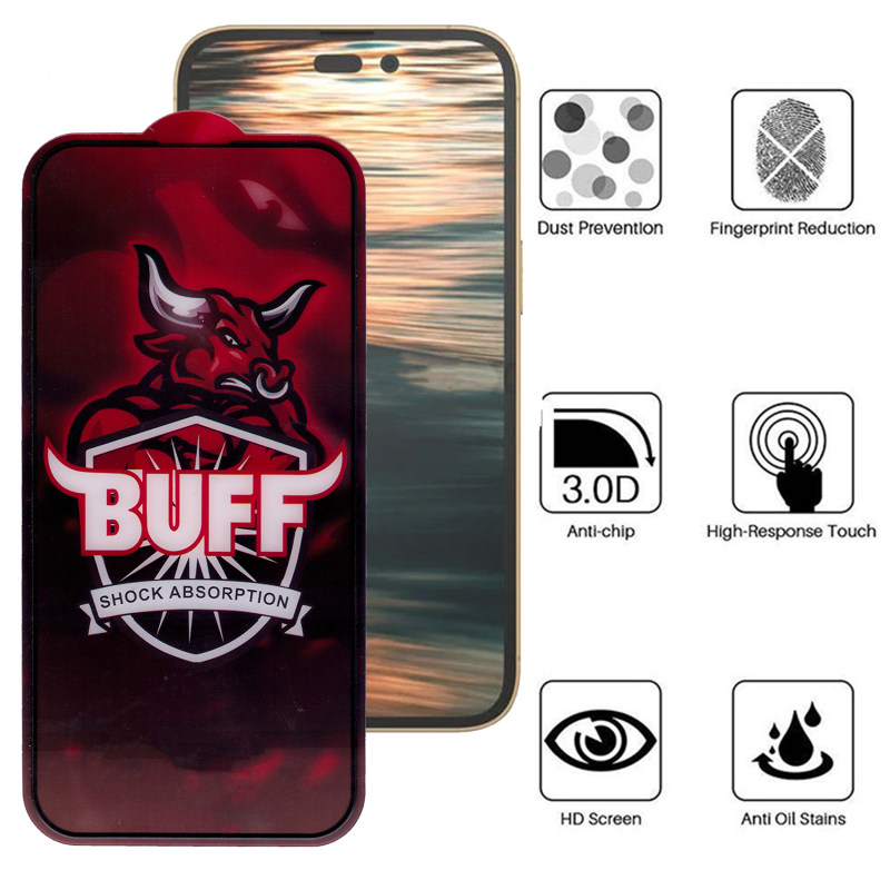 گلس گوشی اپل iPhone 14 Pro بوف مدل Crystal Pro-G - Buff Crystal Pro-G iPhone 14 Pro Screen Protector