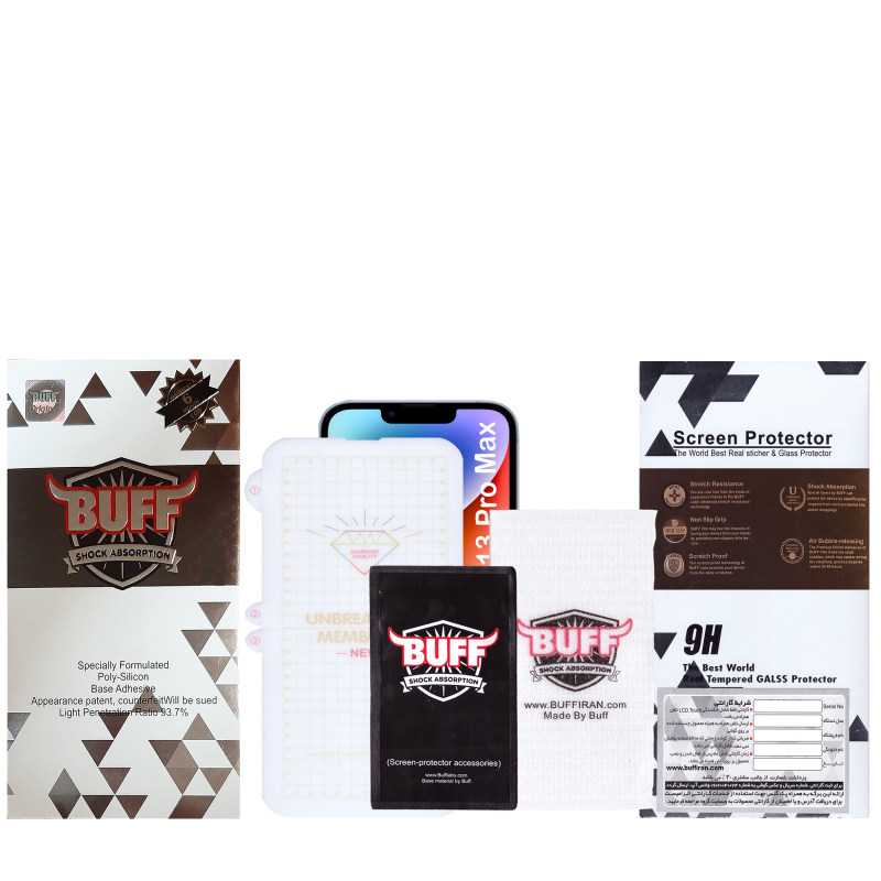 گلس گوشی اپل iPhone 13 Pro Max /14 Plus بوف مدل Hydrogel-G - Buff Hydrogel-G iPhone 14 Plus/13 Pro Max Screen Protector