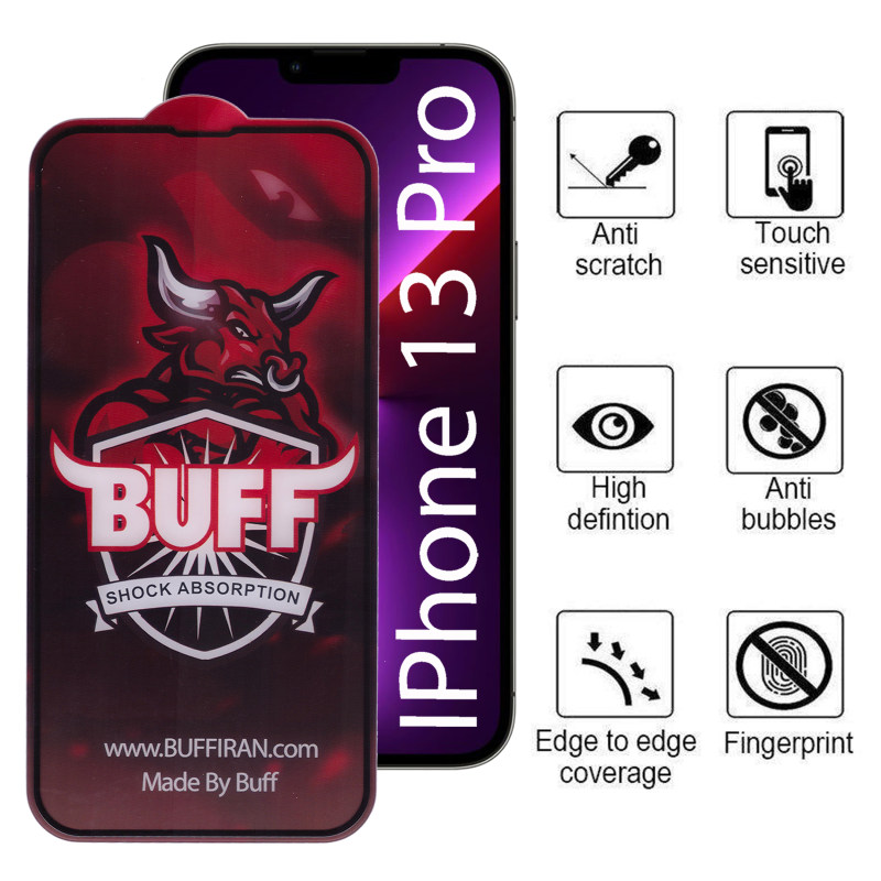 گلس گوشی اپل iPhone 13 Pro بوف مدل Static-Pro-G - Buff Static-Pro-G iPhone 13 Pro Screen Protector