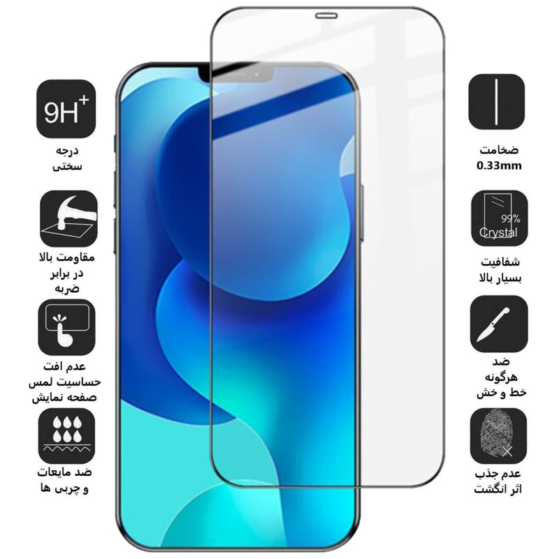 گلس گوشی اپل iPhone 12 Pro Max بوف مدل Static - Buff Static iPhone 12 Pro Max Screen Protector