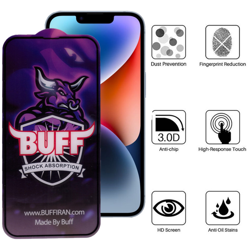 گلس گوشی اپل iPhone 14 Plus بوف مدل 5D Buffer - Buff 5D Buffer IPhone 14 Plus Screen Protector