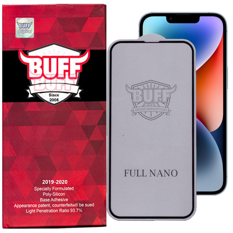 گلس گوشی اپل iPhone 14 Plus بوف مدل Full Nano - Buff Full Nano IPhone 14 Plus Screen Protector