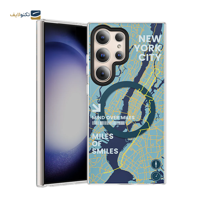 کاور گوشی سامسونگ Galaxy S24 Ultra مدل بنکس MagClap New York Phone Case - 