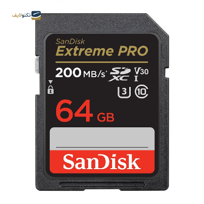  کارت حافظه SDXC سن دیسک مدل Extreme PRO استاندارد UHS-I U3 سرعت 200MBps ظرفیت 64 گیگابایت - Sandisk 64GB Extreme PRO 200MB/s SDXC UHS-I