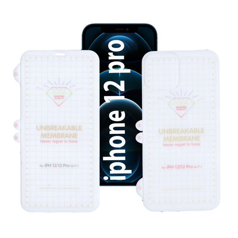 محافظ صفحه نمایش و پشت گوشی اپل iPhone 12 Pro بوف مدل Hg01 - Buff Hg01 Apple iPhone 12 Pro Screen and Back Glass Protector