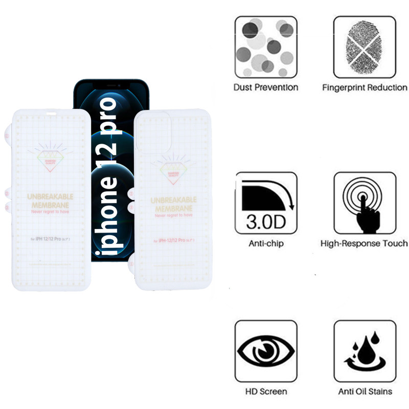 محافظ صفحه نمایش و پشت گوشی اپل iPhone 12 Pro بوف مدل Hg01 - Buff Hg01 Apple iPhone 12 Pro Screen and Back Glass Protector