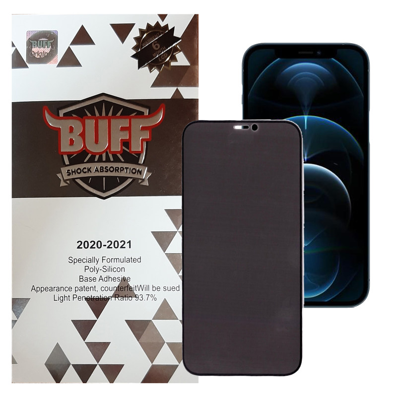 گلس گوشی اپل iPhone 12 Pro بوف حریم شخصی مدل CFPr9 - Buff CFPr9 Apple iPhone 12 Pro Privacy Glass Screen Protector