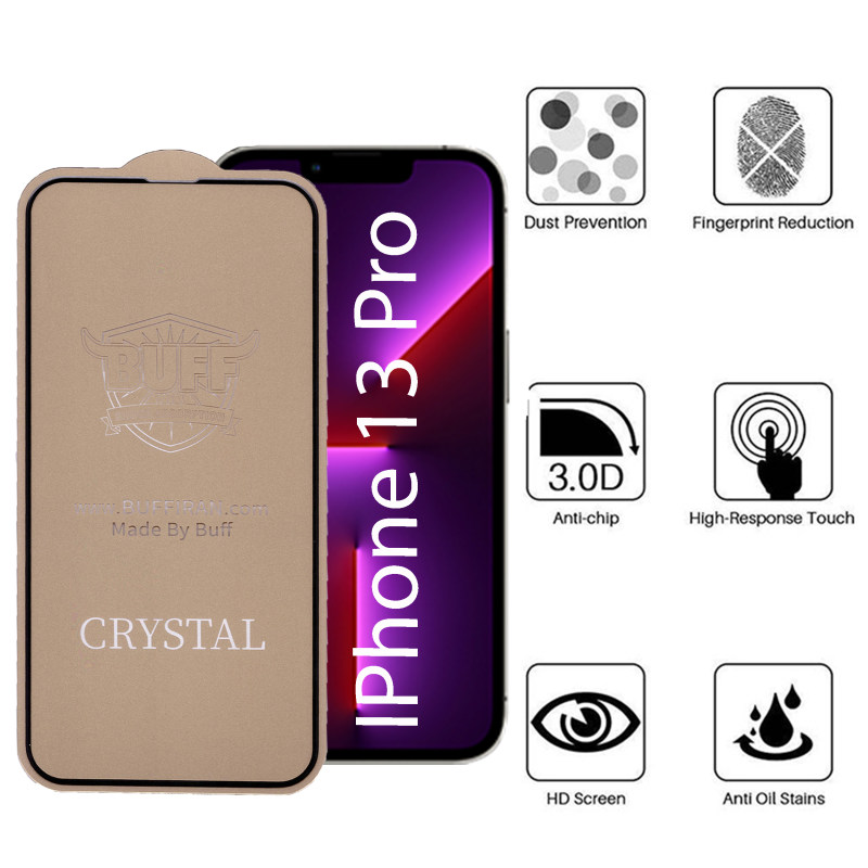 گلس گوشی اپل iPhone 13 Pro بوف مدل Cry 5D - Buff Cry 5D Apple iPhone 13 Pro Glass Screen Protector