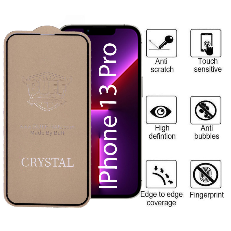 گلس گوشی اپل iPhone 13 Pro بوف مدل Cry 5D - Buff Cry 5D Apple iPhone 13 Pro Glass Screen Protector