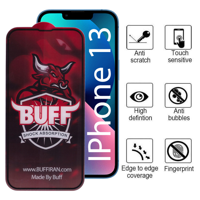 گلس گوشی اپل iPhone 13 بوف مدل Static-Pro-G - Buff Static-Pro-G Iphone13 Screen Protector