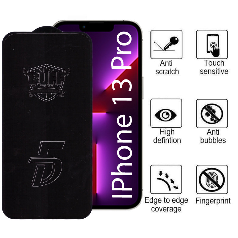 گلس گوشی اپل iPhone 13 Pro بوف مدل 5D F33 - Buff 5D F33 Apple iPhone 13 Pro Screen Protector