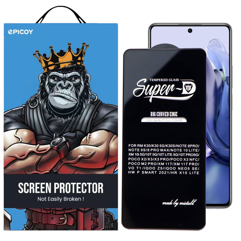 گلس گوشی شیائومی 11T/11T Pro/Mi 10T/Mi 10T Pro/Mi 10T Lite/Mi 10i/Redmi/K30/K30s/ Note Note10 Lite/Note 9s/Note 9 Pro/Note 9 Pro Max اپیکوی مدل Super 5D - Epicoy Super 5D 11T/11T Pro/Mi 10T/Mi 10T Pro/Mi 10T Lite/Mi 10i/Redmi/K30/K30s/ Note Note10 Lite/Note 9s/Note 9 Pro/Note 9 Pro Max Screen Protector