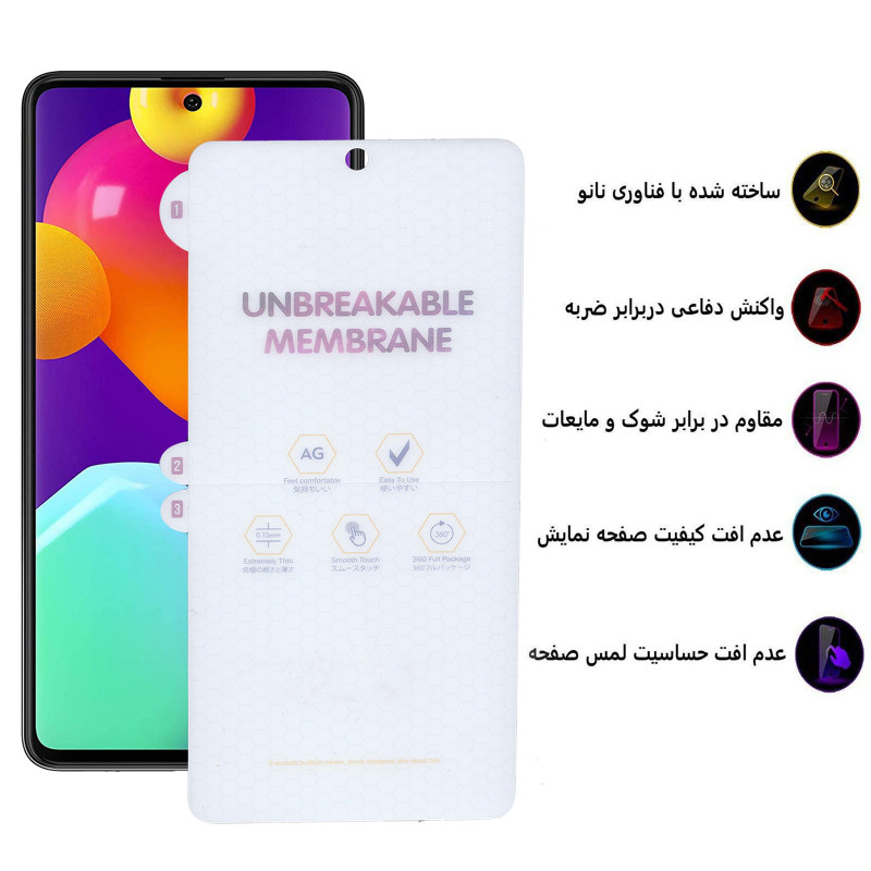 گلس گوشی سامسونگ گلکسی F62 / M62 / A81 / A91 بوف مات مدل HgM15 - Buff HgM15 Samsung Galaxy F62 / M62 / A81 / A91 Matte Glass Screen Protector