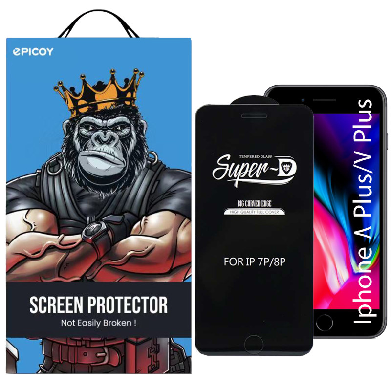 گلس گوشی اپل آیفون 8 پلاس / 7 پلاس اپیکوی مدل Super 5D - Epicoy Super 5D Apple iPhone 8 Plus / 7 Plus Glass Screen Protector