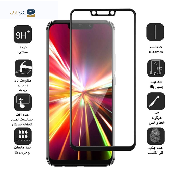 گلس گوشی هوآوی Mate 20 لایت بوف مدل F33 5D - Buff F33 5D Huawei Mate 20 Lite Glass Screen Protector