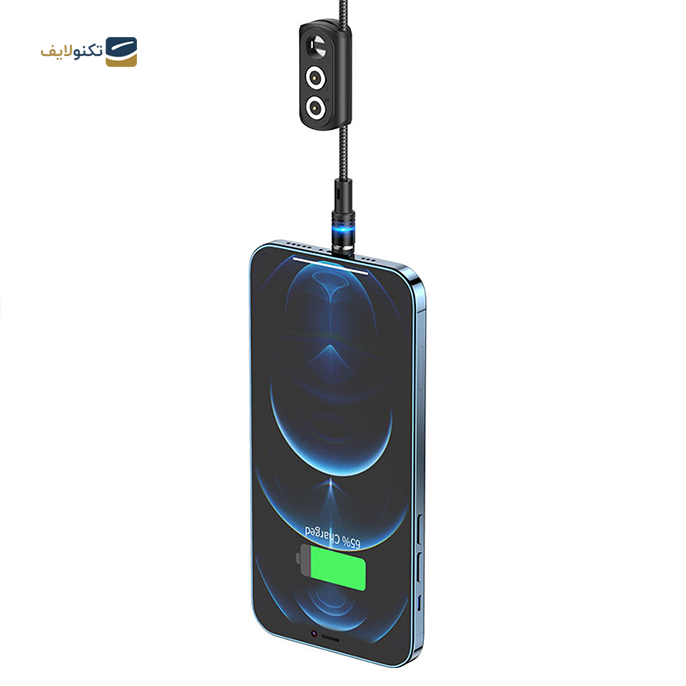  کابل 1 به 3 هوکو مدل U98 طول 1.2 متر - Cable 3-in-1 “U98 Sunway” magnetic charging