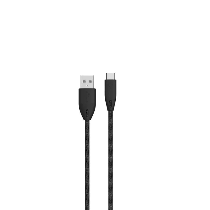 کابل تایپ سی پاورولوجی مدل PBAC12BK طول 1.2 متر - Powerology PBAC12BK Braided USB-A to Type-C Cable