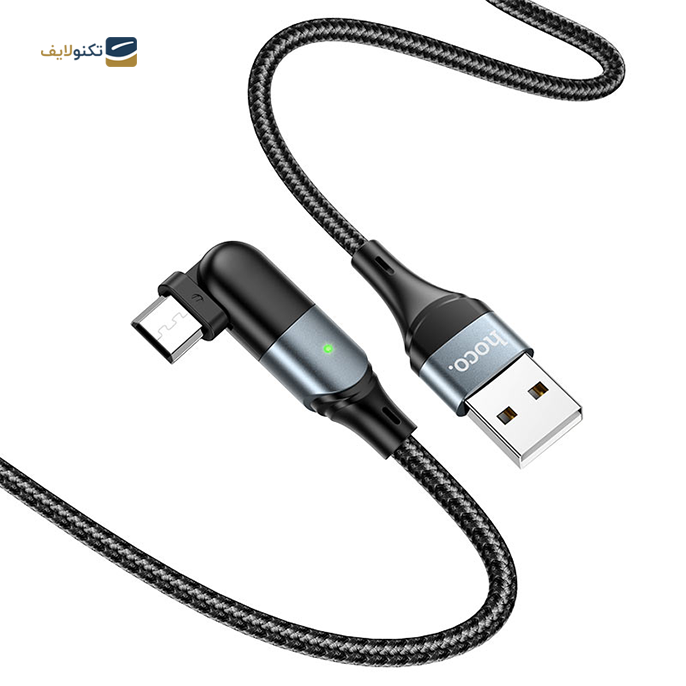  کابل میکرو یو اس بی هوکو مدل U100 طول 1.2 متر - Cable USB to Micro-USB “U100 Orbit” charging data sync