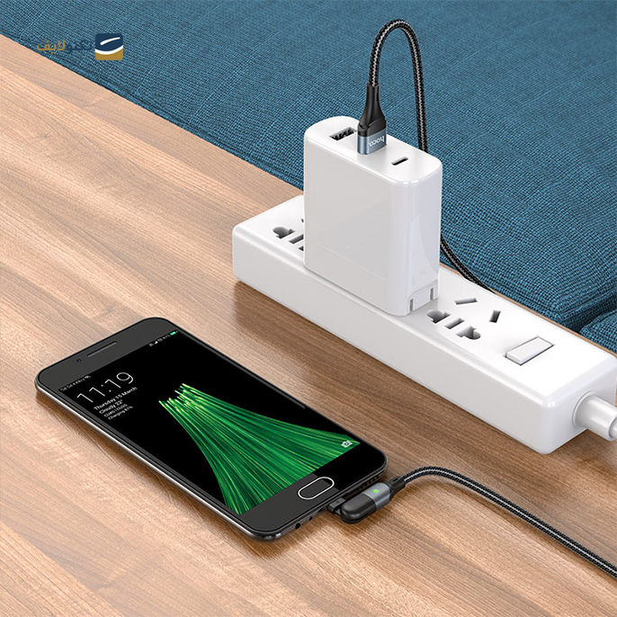  کابل میکرو یو اس بی هوکو مدل U100 طول 1.2 متر - Cable USB to Micro-USB “U100 Orbit” charging data sync