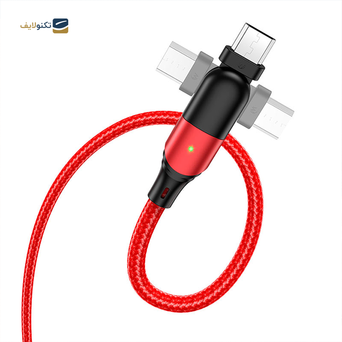  کابل میکرو یو اس بی هوکو مدل U100 طول 1.2 متر - Cable USB to Micro-USB “U100 Orbit” charging data sync