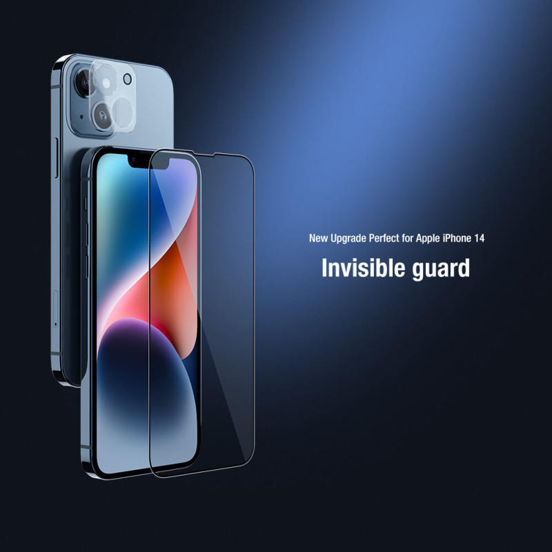 محافظ صفحه نمایش و لنز گوشی اپل iPhone 14 Plus نیلکین مدل Amazing 2-in-1 HD - Nillkin Amazing 2-in-1 HD Apple iPhone 14 Plus Screen and Lens Glass Protector