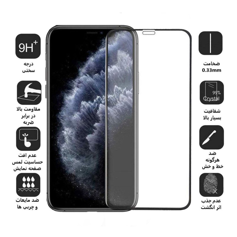 گلس گوشی اپل iPhone 11 Pro Max / XS Max بوف مات مدل 5D-Matte-G - Buff 5D-Matte-G Apple iPhone 11 Pro Max / XS Max Matte Glass Screen Protector