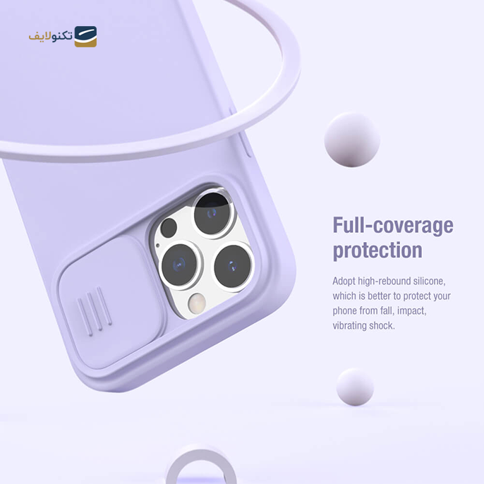  کاور نیلکین مدل CamShield Silky مناسب برای گوشی موبایل اپل iPhone 13 Pro Max - Nillkin CamShield Silky silicon case for Apple iPhone 13 Pro Max