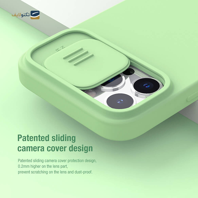  کاور نیلکین مدل CamShield Silky مناسب برای گوشی موبایل اپل iPhone 13 Pro Max - Nillkin CamShield Silky silicon case for Apple iPhone 13 Pro Max