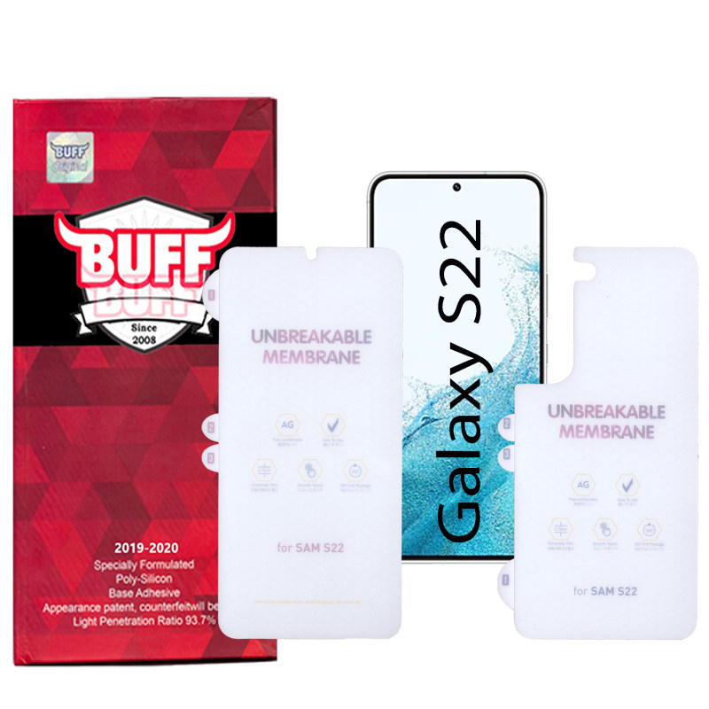محافظ صفحه نمایش و پشت گوشی سامسونگ Galaxy S22 بوف مدل Hydrogel-Matte - Buff Hydrogel-Matte Samsung Galaxy S22 Screen Protector