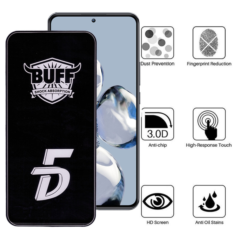 گلس گوشی شیائومی ردمی K50 Ultra / 12T / 12T Pro بوف مدل F33 5D - Buff F33 5D Xiaomi Redmi K50 Ultra / 12T / 12T Pro Glass Screen Protector