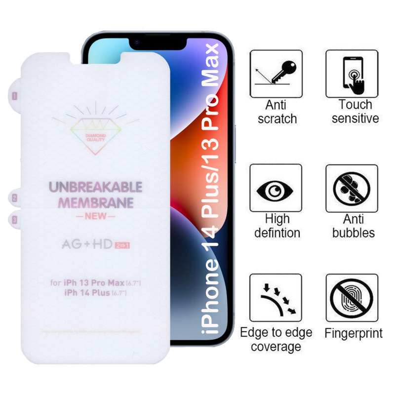 گلس گوشی اپل iPhone 14 Plus / 13 Pro Max بوف مدل Hydrogel-Double-G - Buff Hydrogel-Double-G Apple iPhone 14 Plus / iPhone 13 Pro Max Screen Pro tector