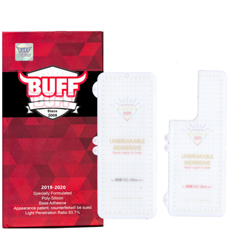 محافظ صفحه نمایش و پشت گوشی سامسونگ گلکسی S21 Ultra بوف مدل Hg01 - Buff Hg01 Samsung Galaxy S21 Ultra Screen Protector