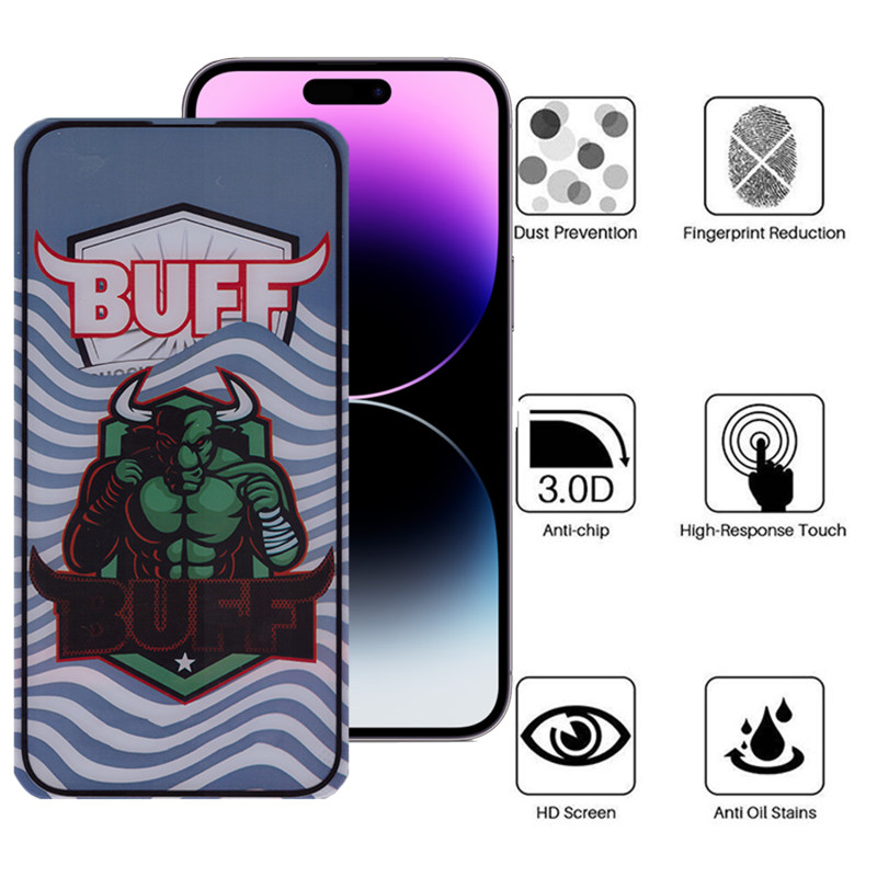 گلس گوشی اپل iPhone 14 Pro Max بوف مدل 5D Super Power - Buff 5D Super Power Apple iPhone 14 Pro Max Screen Protector