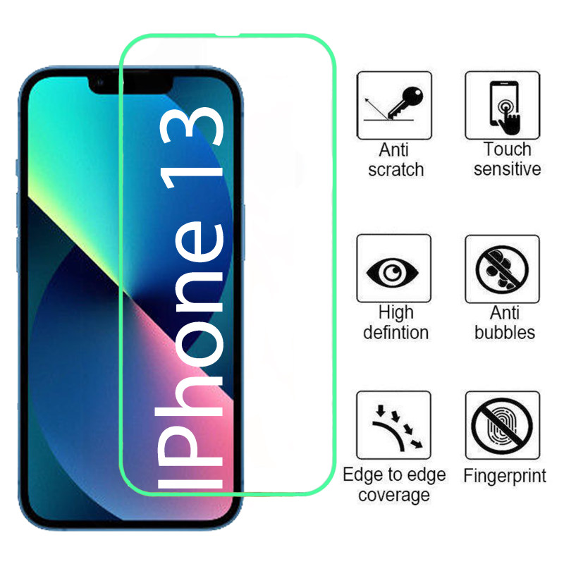 گلس گوشی اپل iPhone 13 بوف مدل Neon - Buff Neon Apple iPhone 13 Glass Screen Protector