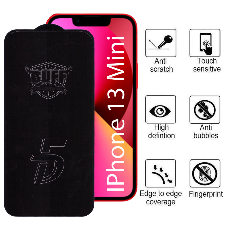 گلس گوشی اپل iPhone 13 Mini بوف مدل 5D F33 - Buff 5D F33 Apple iPhone 13 Mini Screen Protecor