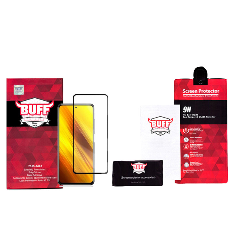 گلس گوشی شیائومی پوکو X3 بوف 5D مدل F33 - Buff 5D F33 Poco X3 Screen Protector