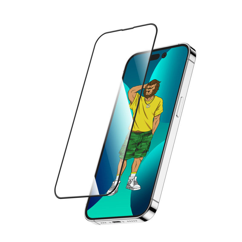 گلس گوشی اپل iPhone 13/13 pro/14 گرین مدل Silicone-HD Plus - Green Apple iPhone 13/13 pro / 14 Screen Protecor
