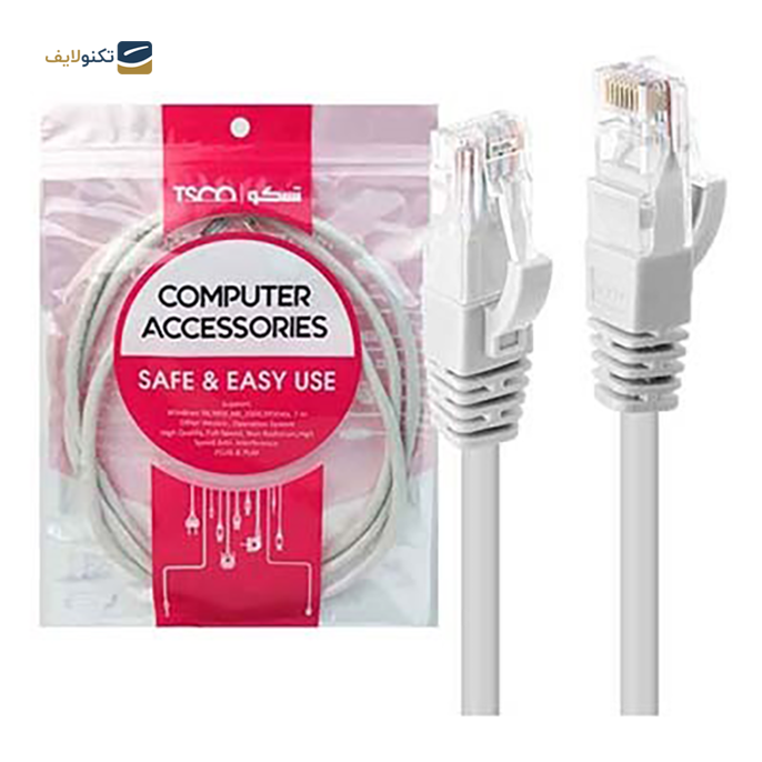 کابل شبکه CAT6 تسکو مدل TNC 630 CCU طول 3 متر - TSCO TNC 630 CCU CAT6 Cable 3m