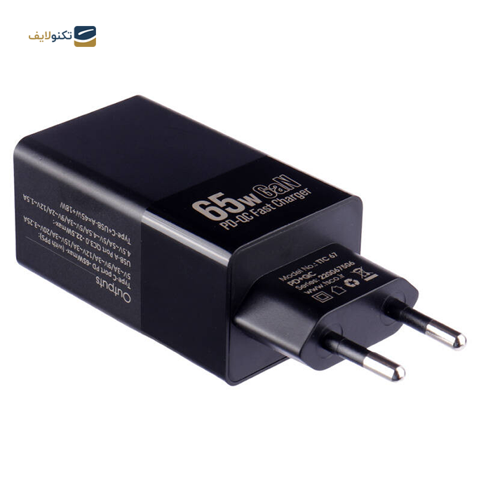 شارژر دیواری تسکو مدل TTC 67 GaN توان 65 وات - TSCO TTC 67 GaN QC3 PD 5A 65W Travel Adapter