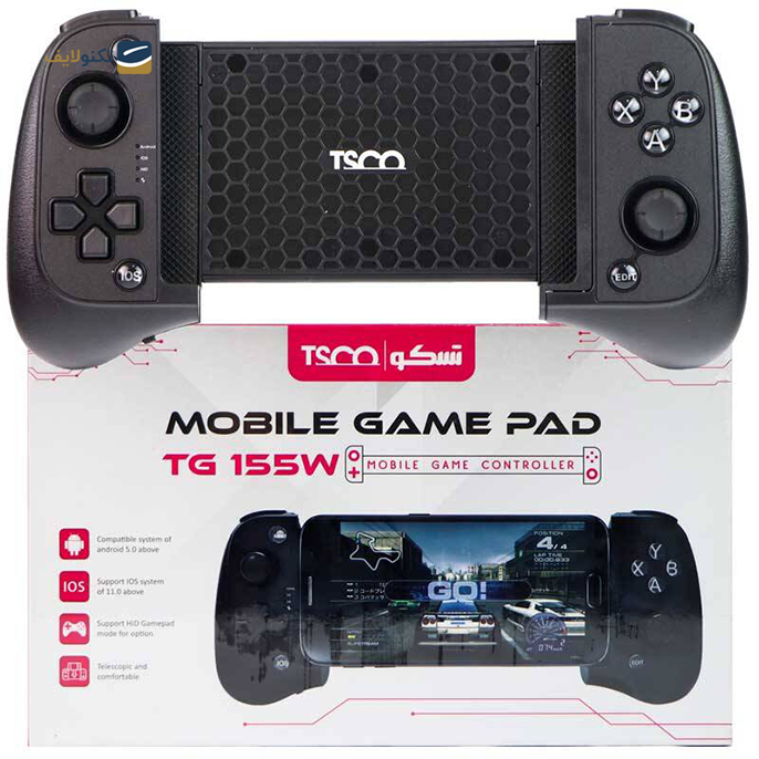 دسته بازی موبایل بی سیم تسکو مدل TG 155W - TSCO TG 155W Wireless Mobile Game Pad