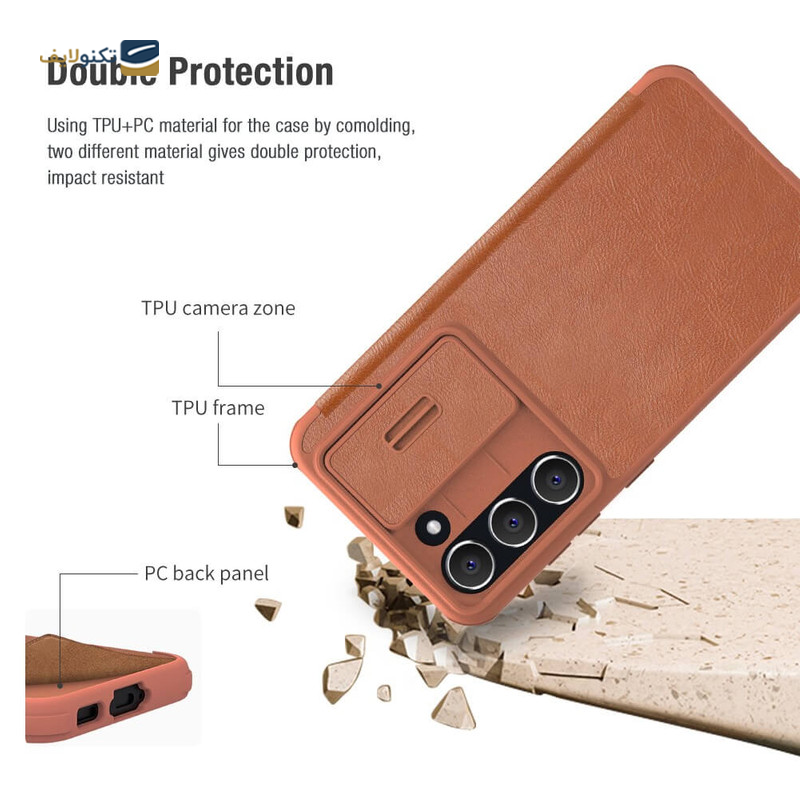 کیف کلاسوری گوشی سامسونگ Galaxy S23 Plus نیلکین مدل Qin Pro Leather Case - Nillkin Qin Pro Leather Case for Galaxy S23 Plus