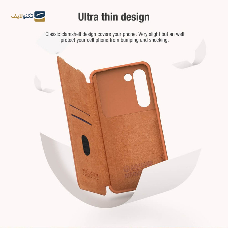 کیف کلاسوری گوشی سامسونگ Galaxy S23 Plus نیلکین مدل Qin Pro Leather Case - Nillkin Qin Pro Leather Case for Galaxy S23 Plus