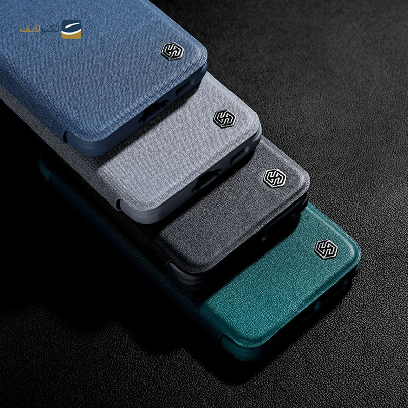کیف کلاسوری گوشی سامسونگ Galaxy S23 Plus نیلکین مدل Qin Pro Plain Cloth - Nillkin Qin Pro Plain Cloth Cover For Galaxy S23 Plus