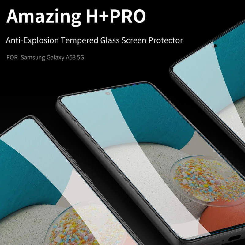 گلس گوشی سامسونگ Galaxy A53 5G نیلکین مدل Amazing H Plus Pro - H PLUS Pro tempered glass screen protector for Samsung Galaxy A53 5G